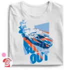 Burnout autós női póló (fehér)