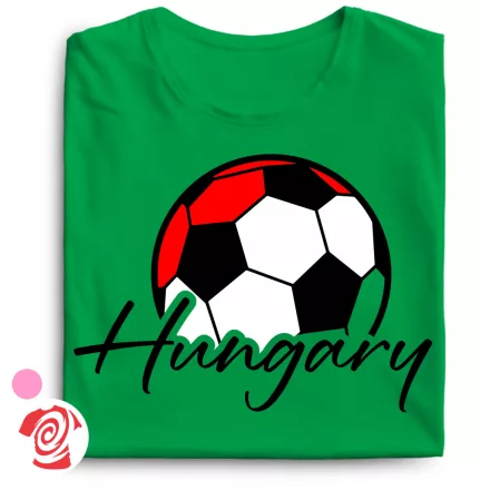 Hungaryball focis női póló (zöld)