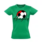 Hungaryball focis női póló (zöld)