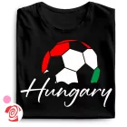 Hungaryball focis női póló (fekete)