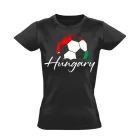 Hungaryball focis női póló (fekete)