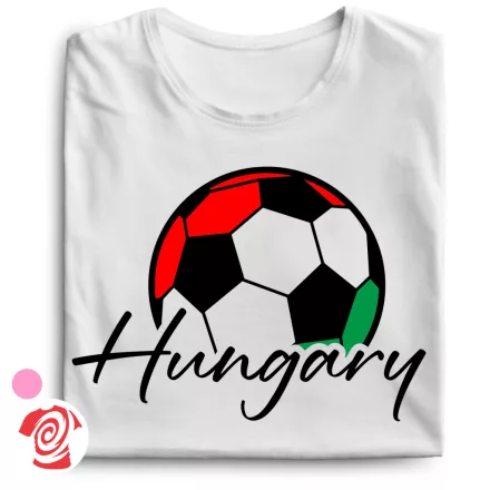 Hungaryball focis női póló (fehér)