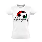 Hungaryball focis női póló (fehér)