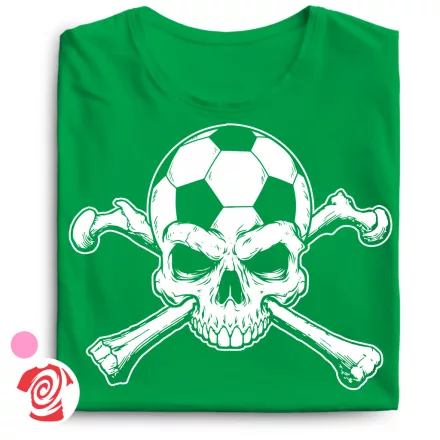 Skull FC focis női póló (zöld)