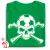 Skull FC focis női póló (zöld)