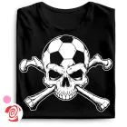 Skull FC focis női póló (fekete)