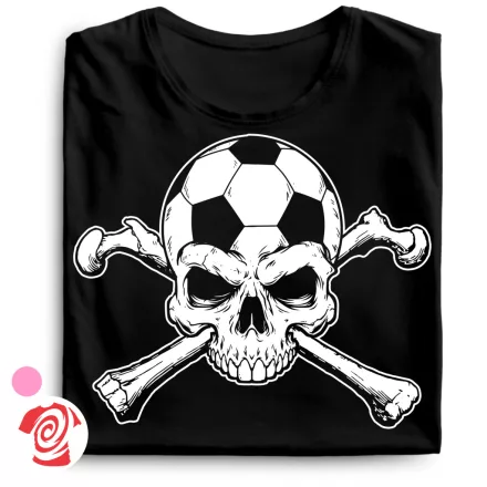 Skull FC focis női póló (fekete)