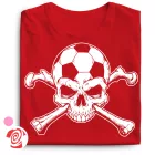Skull FC focis női póló (piros)