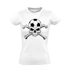 Skull FC focis női póló (fehér)