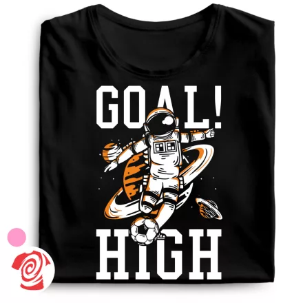 Goal high focis női póló (fekete)