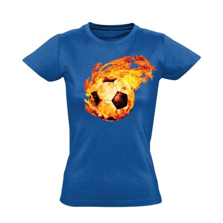 TűzGolyó focis női póló (kék)