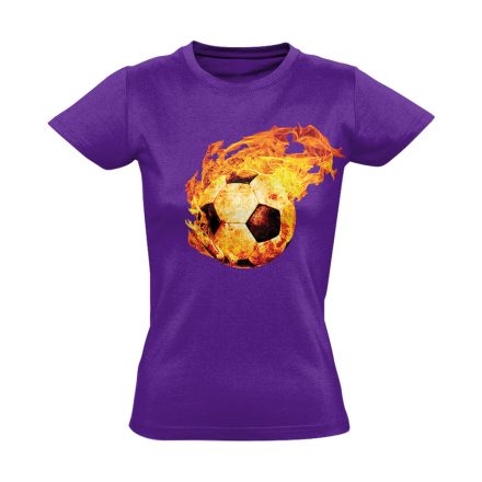 TűzGolyó focis női póló (lila)