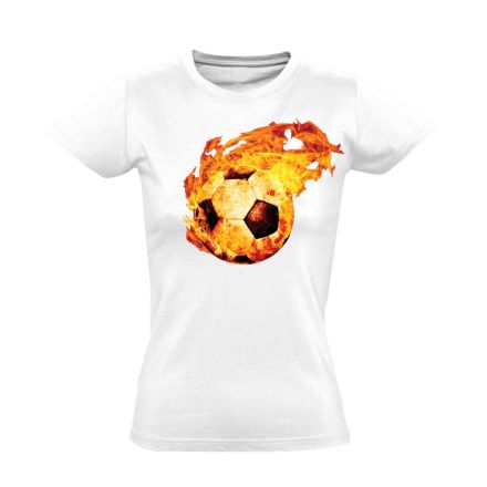 TűzGolyó focis női póló (fehér)