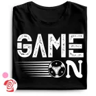 Game on focis női póló (fekete)