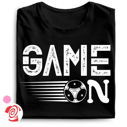 Game on focis női póló (fekete)