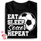 Soccer all day focis női póló (fekete)