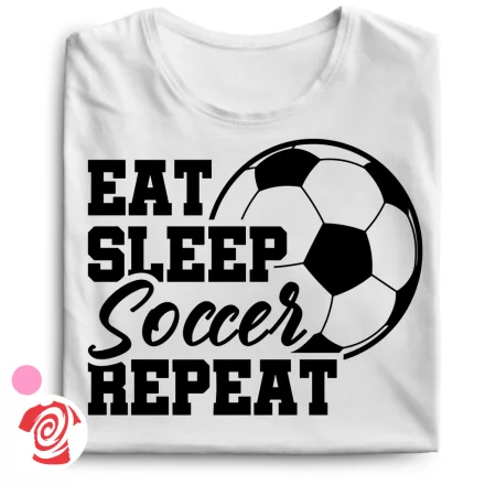Soccer all day focis női póló (fehér)