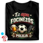 Apu focinézős pólója focis férfi póló (fekete)