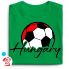 Hungaryball focis férfi póló (zöld)