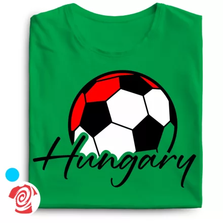 Hungaryball focis férfi póló (zöld)
