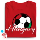 Hungaryball focis férfi póló (piros)