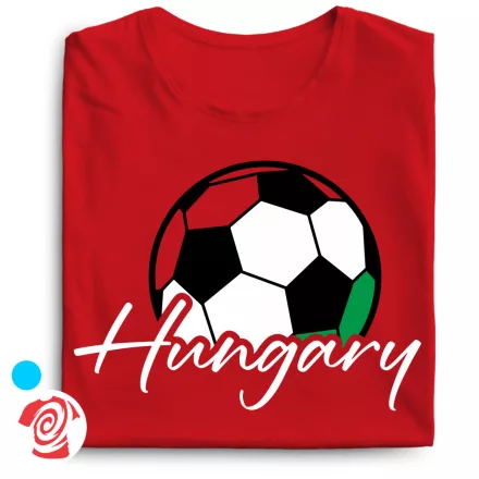 Hungaryball focis férfi póló (piros)
