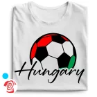 Hungaryball focis férfi póló (fehér)