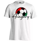 Hungaryball focis férfi póló (fehér)