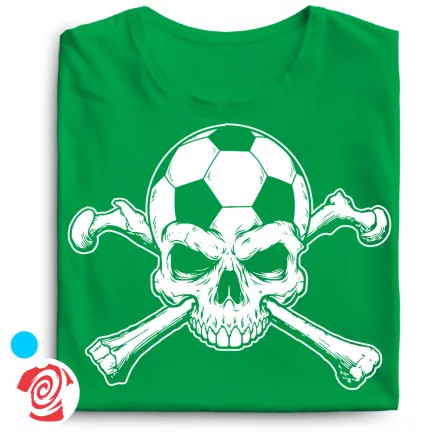 Skull FC focis férfi póló (zöld)