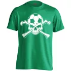 Skull FC focis férfi póló (zöld)