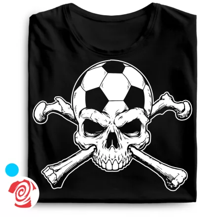 Skull FC focis férfi póló (fekete)