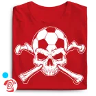 Skull FC focis férfi póló (piros)
