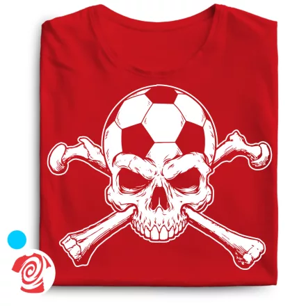 Skull FC focis férfi póló (piros)