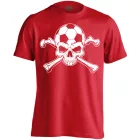 Skull FC focis férfi póló (piros)