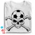 Skull FC focis férfi póló (fehér)