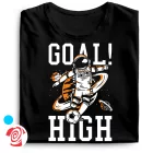 Goal high focis férfi póló (fekete)