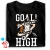 Goal high focis férfi póló (fekete)