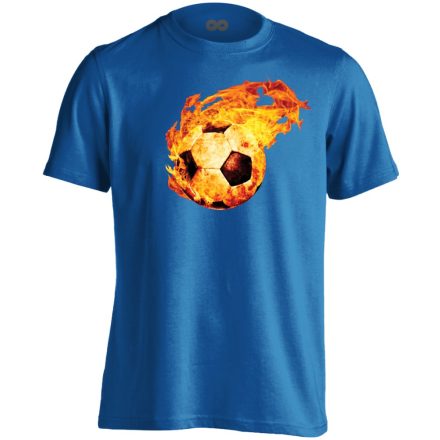 TűzGolyó focis férfi póló (kék)