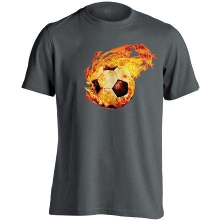 TűzGolyó focis férfi póló (szénszürke)