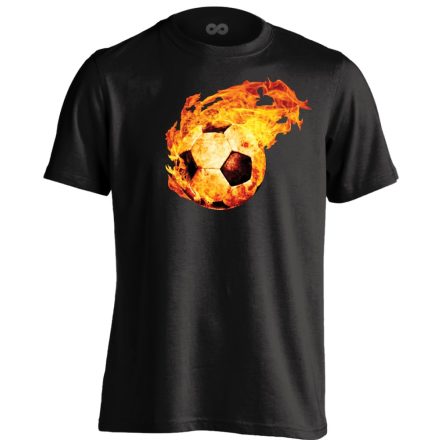 TűzGolyó focis férfi póló (fekete)