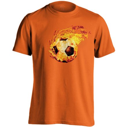 TűzGolyó focis férfi póló (narancssárga)