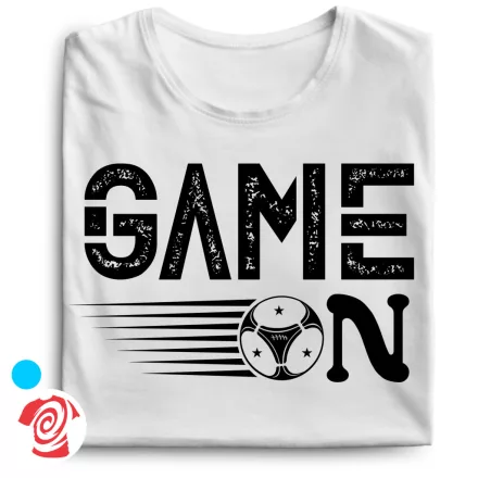 Game on focis férfi póló (fehér)