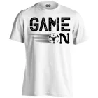 Game on focis férfi póló (fehér)