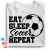 Soccer all day focis férfi póló (fehér)