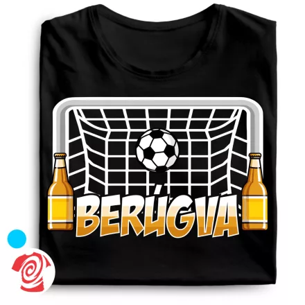 Berúgva focis férfi póló (fekete)