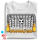 Berúgva focis férfi póló (fehér)