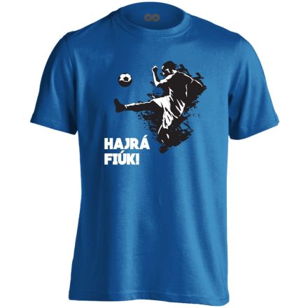 HajráFiúk focis férfi póló (kék)
