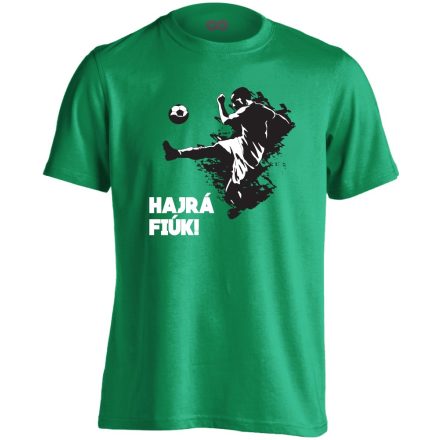 HajráFiúk focis férfi póló (zöld)