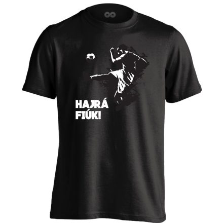 HajráFiúk focis férfi póló (fekete)