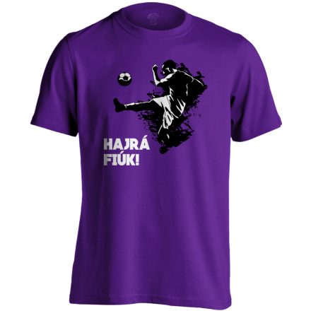 HajráFiúk focis férfi póló (lila)